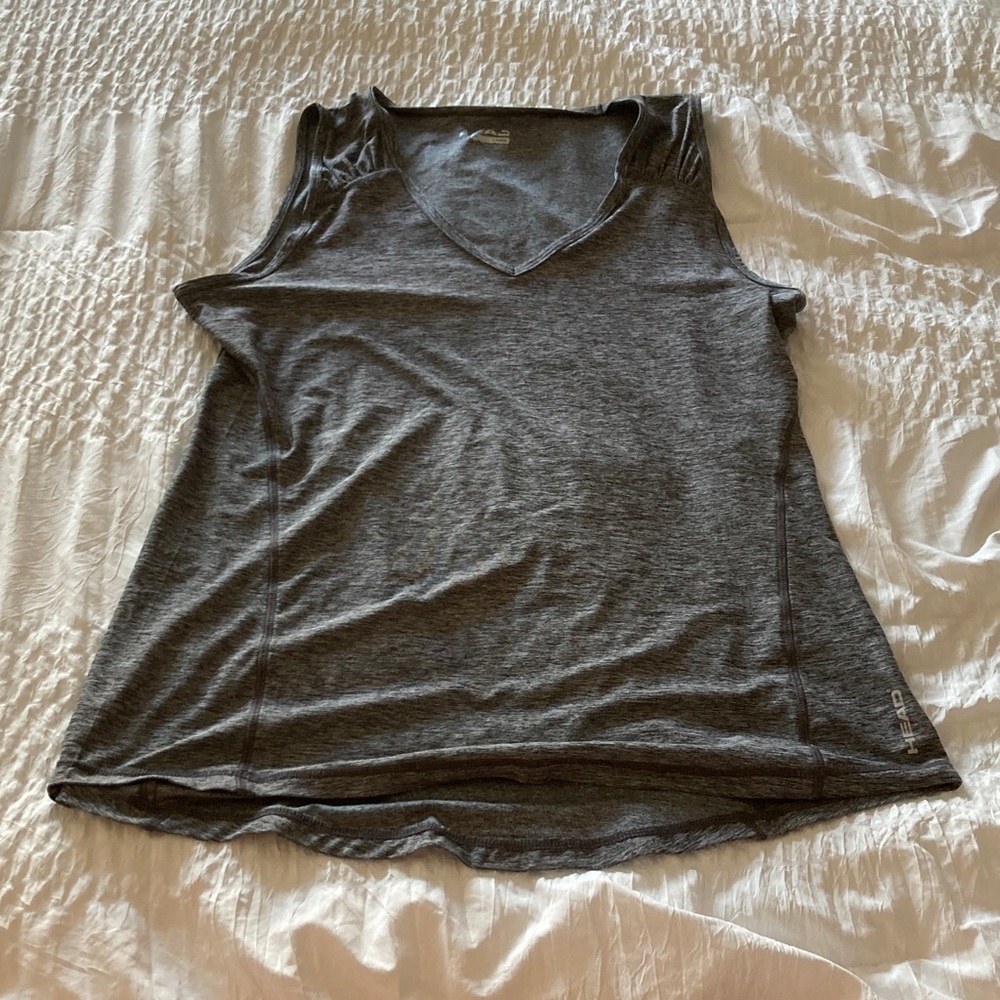 Charcoal V-Neck Women's Tank Top